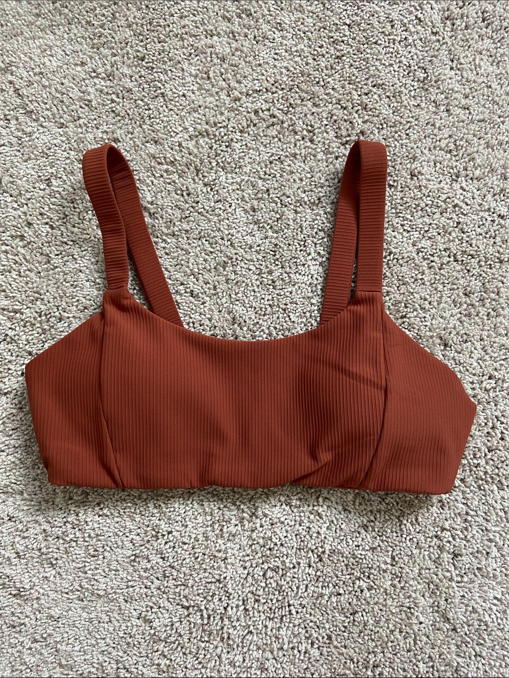 Active by Teal • Rust Ribbed Workout Set - Picture 2 of 16
